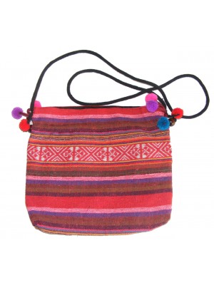 Bright Multicoloured Handlloom Thai Hilltribe Shoulder Bag - Fair Trade Bright Multicoloured Handlloom Thai Hilltribe Shoulder Bag - Fair Trade