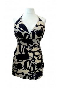 Florence Friesian Geometric Print Halterneck Top - Fair Trade 100% Cotton