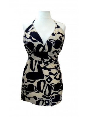 Florence Friesian Geometric Print Halterneck Top - Fair Trade 100% Cotton