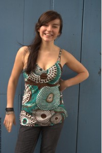 Bold Geometric Shaped Lucy Blouse - Fair Trade 100% Cotton