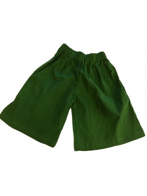 Kids Plain Green Shorts Ages 1 - 5 - Fair Trade