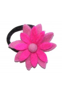 Hand made Felt Chrysanthemum Flower Hair Accessory - Fair Trade Hand made Felt Chrysanthemum Flower Hair Accessory - Fair Trade
