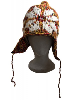 Genuine Fair Trade Handknitted Afghan Earflap Hat ( various colours)