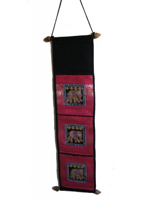 Thai Pink Sequined Elephant Letter Holder/ Banner - Fair Trade Thai Pink Sequined Elephant Letter Holder/ Banner - Fair Trade
