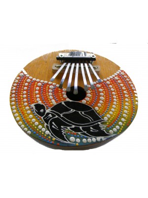Brightly Painted Coconut  Kalimba / Thumb piano / Mbira