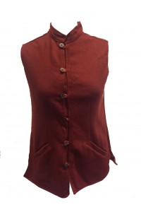 Vintage Woollen Nehru Waistcoat / Bodywarmer - Handmade in Rajasthan - Fair Trade