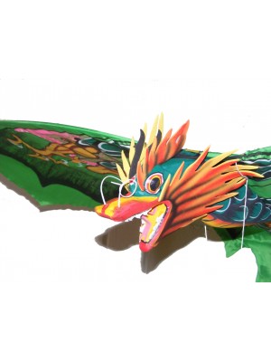 Large Traditional Handmade Green Balinese Dragon Kite