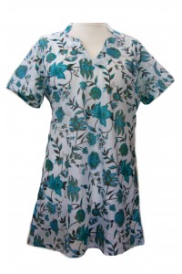 100% Cotton Emma Beautiful Flower Print Kaftan Top - Fair Trade