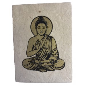 Fair Trade Large Handmade Nepali Lokta Paper Lord Buddha Notebook