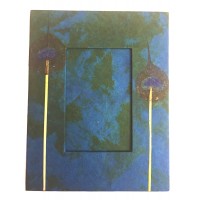 Beautiful Handmade Paper Peacock Feather Traditional Photo Frame - Fair Trade Beautiful Handmade Paper Peacock Feather Traditional Photo Frame - Fair Trade