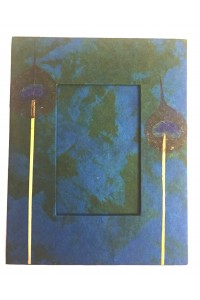 Beautiful Handmade Paper Peacock Feather Traditional Photo Frame - Fair Trade