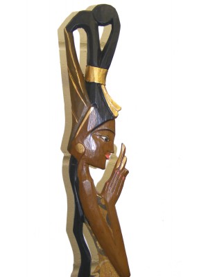 Fair Trade Balinese Native Village Girl Praying Wooden / Carving Sculpture - choice of 3 sizes Fair Trade Balinese Native Village Girl Praying Wooden / Carving Sculpture - choice of 3 sizes