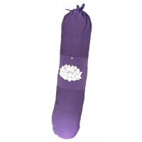 Colourful Cotton Yoga Mat Bag with Shoulder Strap - Lotus Flower Print - Fair Trade comes in Blue, Purple or Red Colourful Cotton Yoga Mat Bag with Shoulder Strap - Lotus Flower Print - Fair Trade comes in Blue, Purple or Red