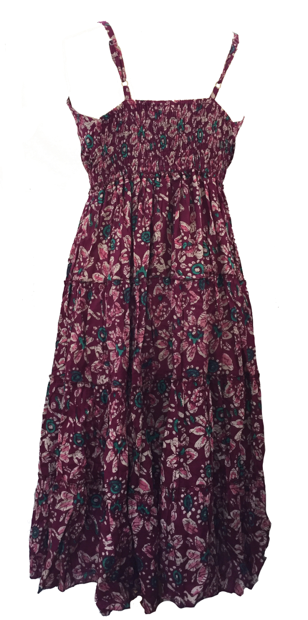 maroon summer dress