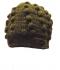 Fair Trade New Style Khaki Green Bobbly Bobble Hat - Fleece lined - Hand Knitted - 100% Fairtrade Wool