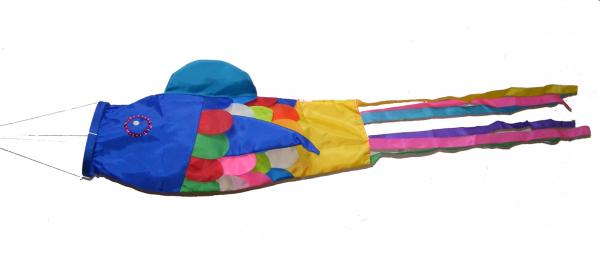Large Colourful Balinese Fish Wind Sock / Festival Flag / Tent Marker