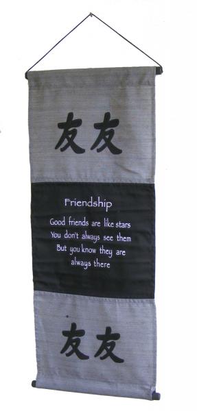 Grey Friendship Affirmation Wall Hanging / Banner