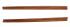 Teak wood chopstcks in elephant decorative hammered metal chopstick holder - 2 pairs of chopsticks