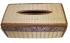 Natural Reed Tissue Box Cover with Elephant Design - Fair Trade