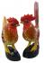 Wooden Cock & Hen / Chicken Statue / Carving / Ornament - Hand carved, Hand painted - Fair Trade