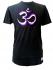 Fair Trade Embroidered Classic Purple Om T Shirt ( Black T Shirt)