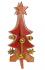 Fair Trade Festive Red Wooden Christmas Tree Tabletop Decorations