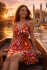Bright Pink Colourful Dotty Short Summer Dress/Party Dress - Fair Trade 100% Cotton