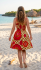 Bright Yellow / Green Colourful Dotty Short Summer Dress/Party Dress - Fair Trade 100% Cotton