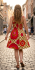 Bright Yellow / Green Colourful Dotty Short Summer Dress/Party Dress - Fair Trade 100% Cotton
