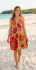 Bright Yellow / Green Colourful Dotty Short Summer Dress/Party Dress - Fair Trade 100% Cotton