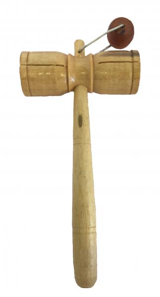 Two Tone Tick Tock Wooden Rattle / Block Shaker/Guiro / Agogo - Great Sound, Fair Trade - Ideal for Kids