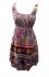 100% Cotton Colourful Purple Elephant Print Hattie Short Sundress - Fair Trade